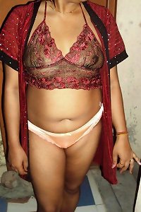 Indian in nightie